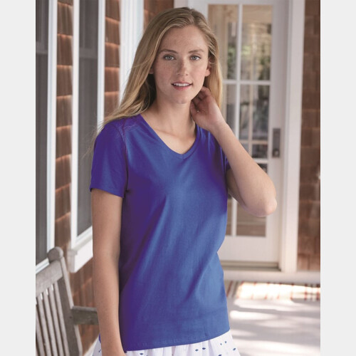 Women's Tagless V-Neck T-Shirt Thumbnail