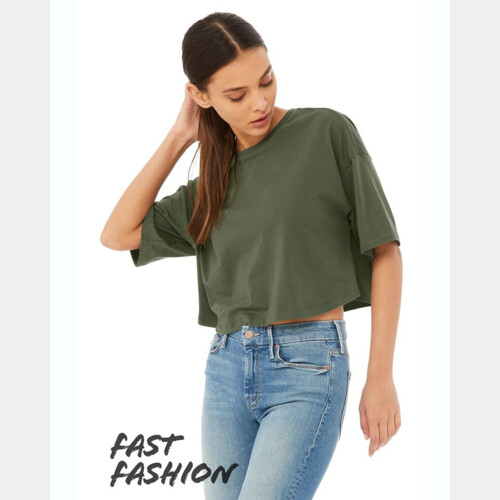Fast Fashion Women's Jersey Cropped Tee Thumbnail