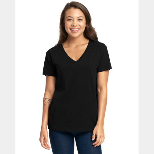 Women’s Fine Jersey Relaxed V T-Shirt Thumbnail