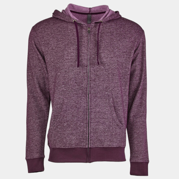 The Denim Fleece Hooded Zip Thumbnail